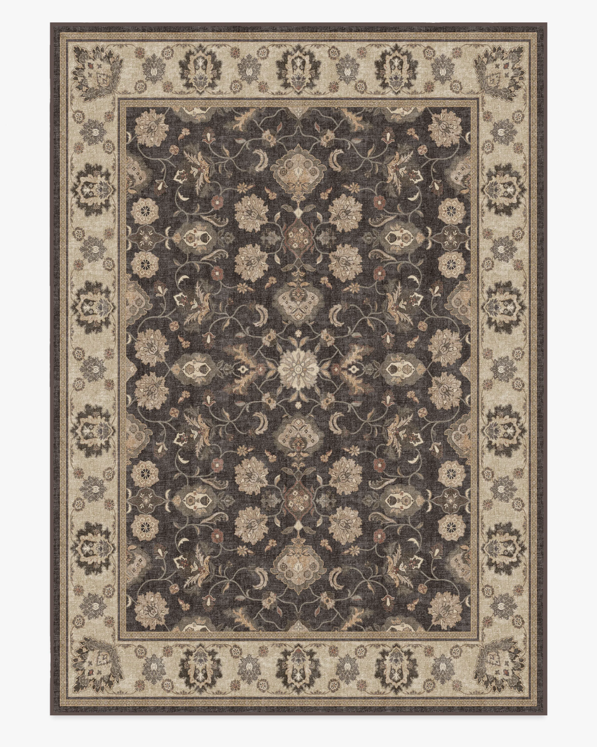 Odette Dark Wood Flatwoven Rug