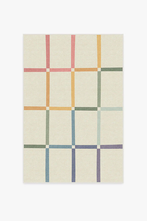 Joanna Ivory Rainbow Rug by The Home Edit