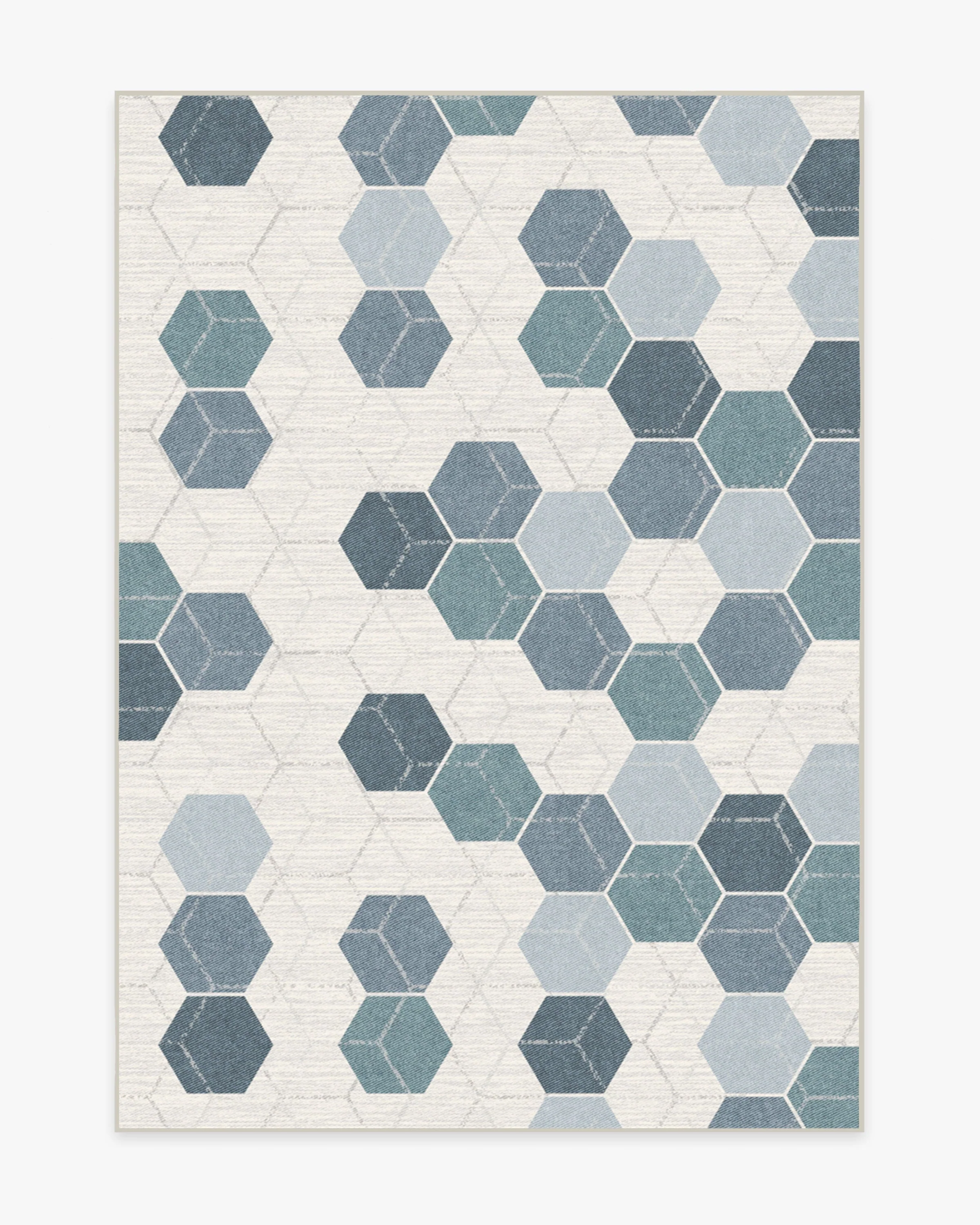 Prisma Slate Blue Flatwoven Rug