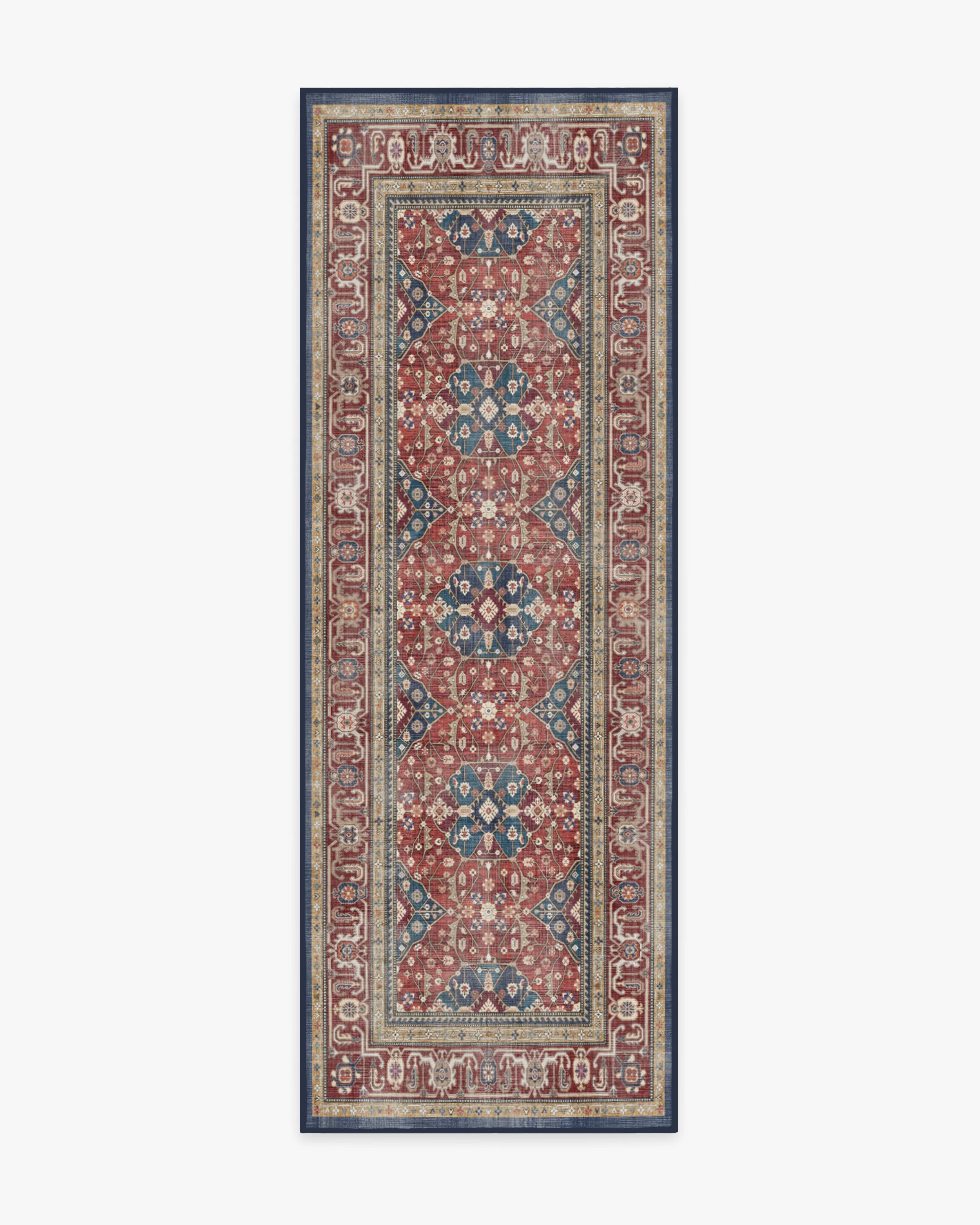 Alessia Royal Red Flatwoven Rug