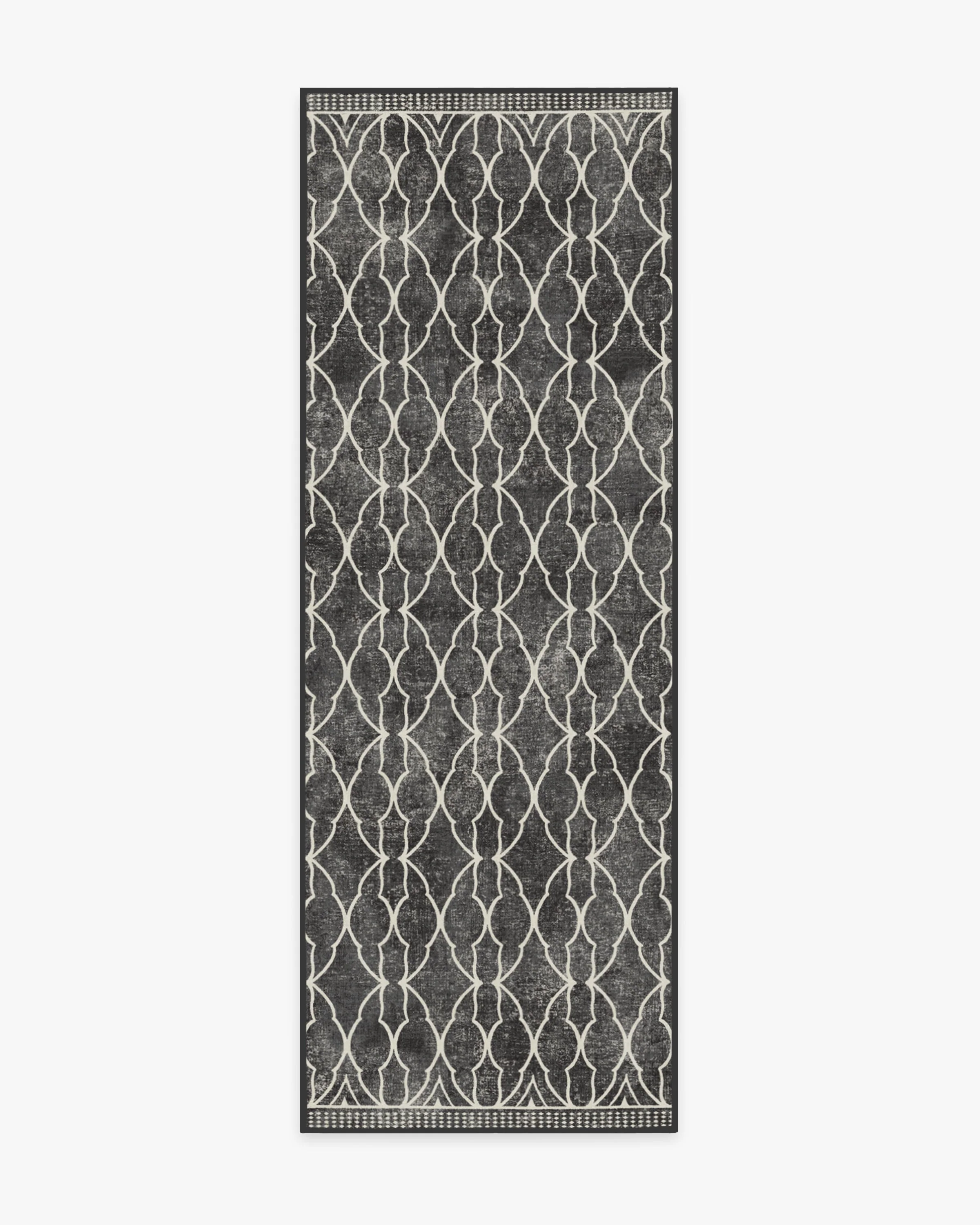 Grogu™ Trellis Black Flatwoven Rug