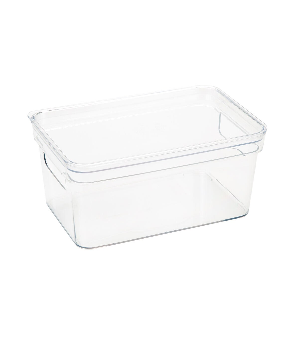 Simplify 10 x 4 Clear Lidded Storage Bin With Handles