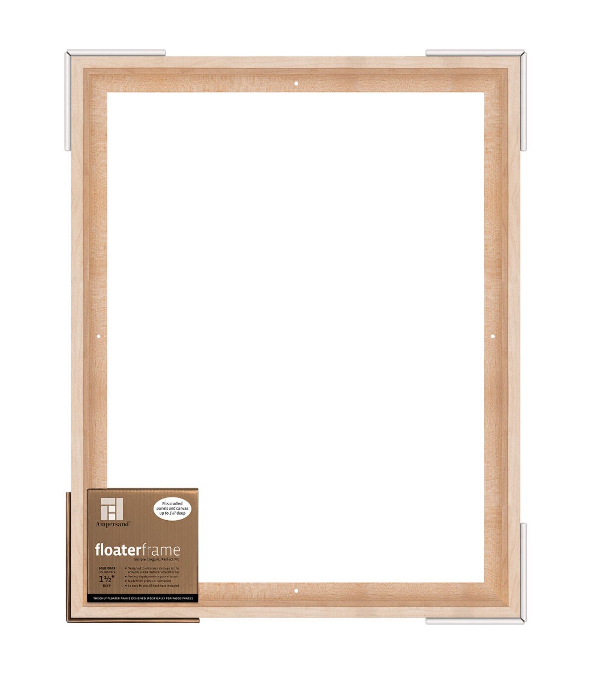 Ampersand Art Floaterframes Bold Edge 16x20 Maple