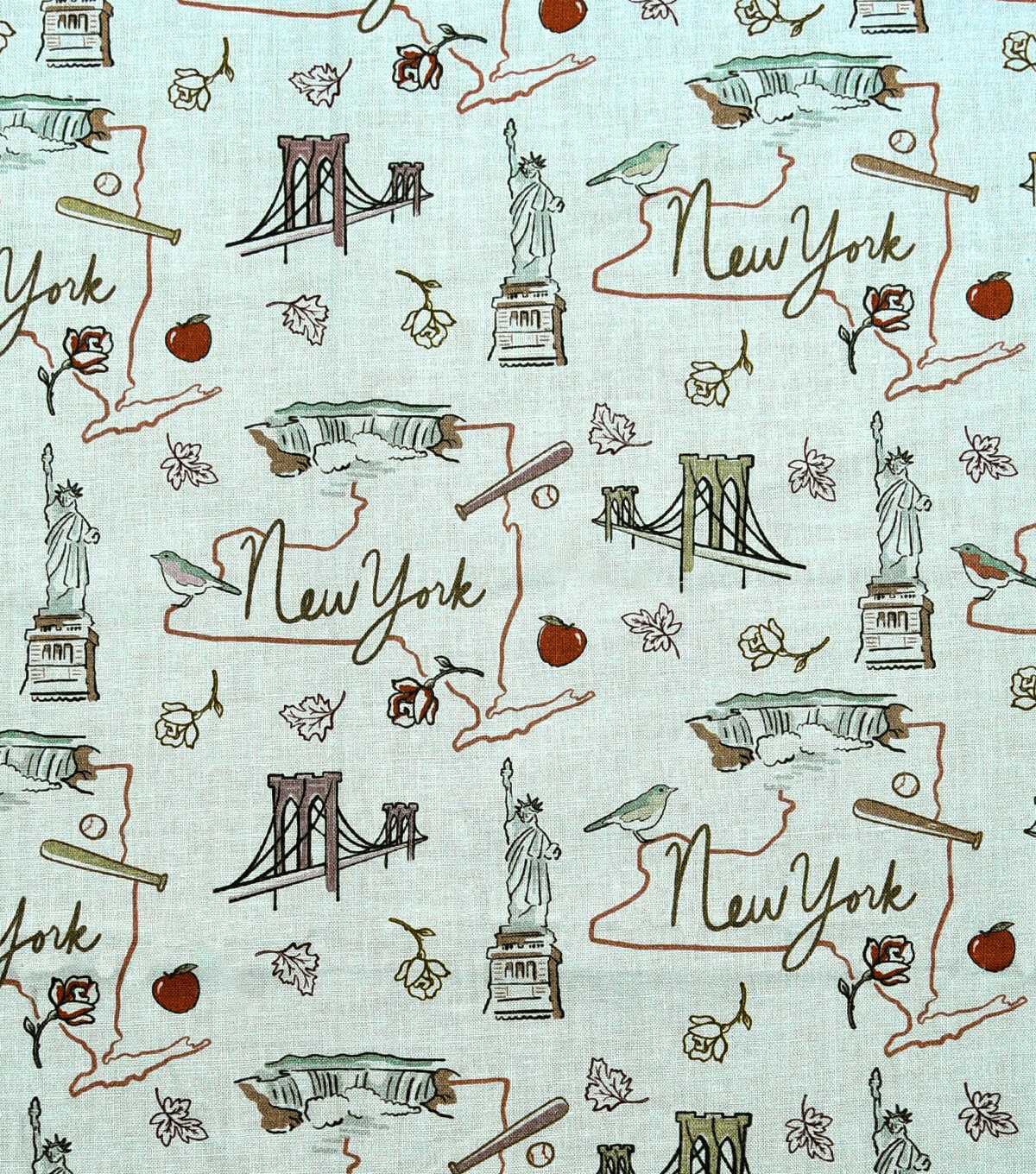 New York Next Gen Main State Pride Cotton Fabric