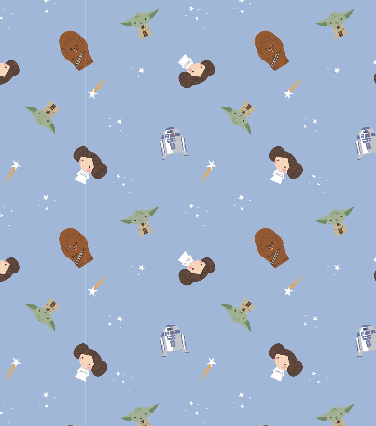 Star Wars Cotton Fabric Rebel Dreams Blue