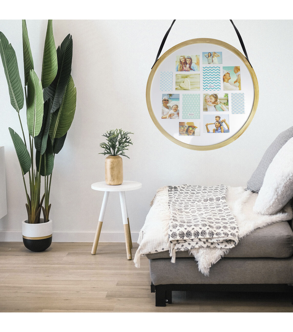 Northlight 28 Wood 12 Photo Round Collage Frame