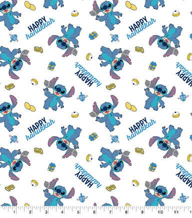 Lilo & Stitch Hanukkah Toss Cotton Fabric