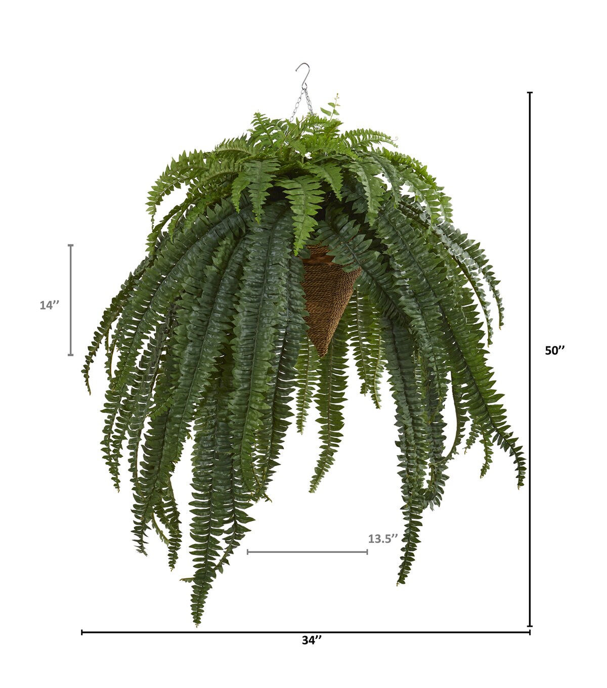 Nearly Natural Giant Boston Fern