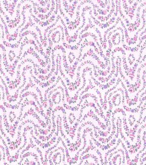 Fabric Traditions Pink Floral Waves Premium Cotton Fabric