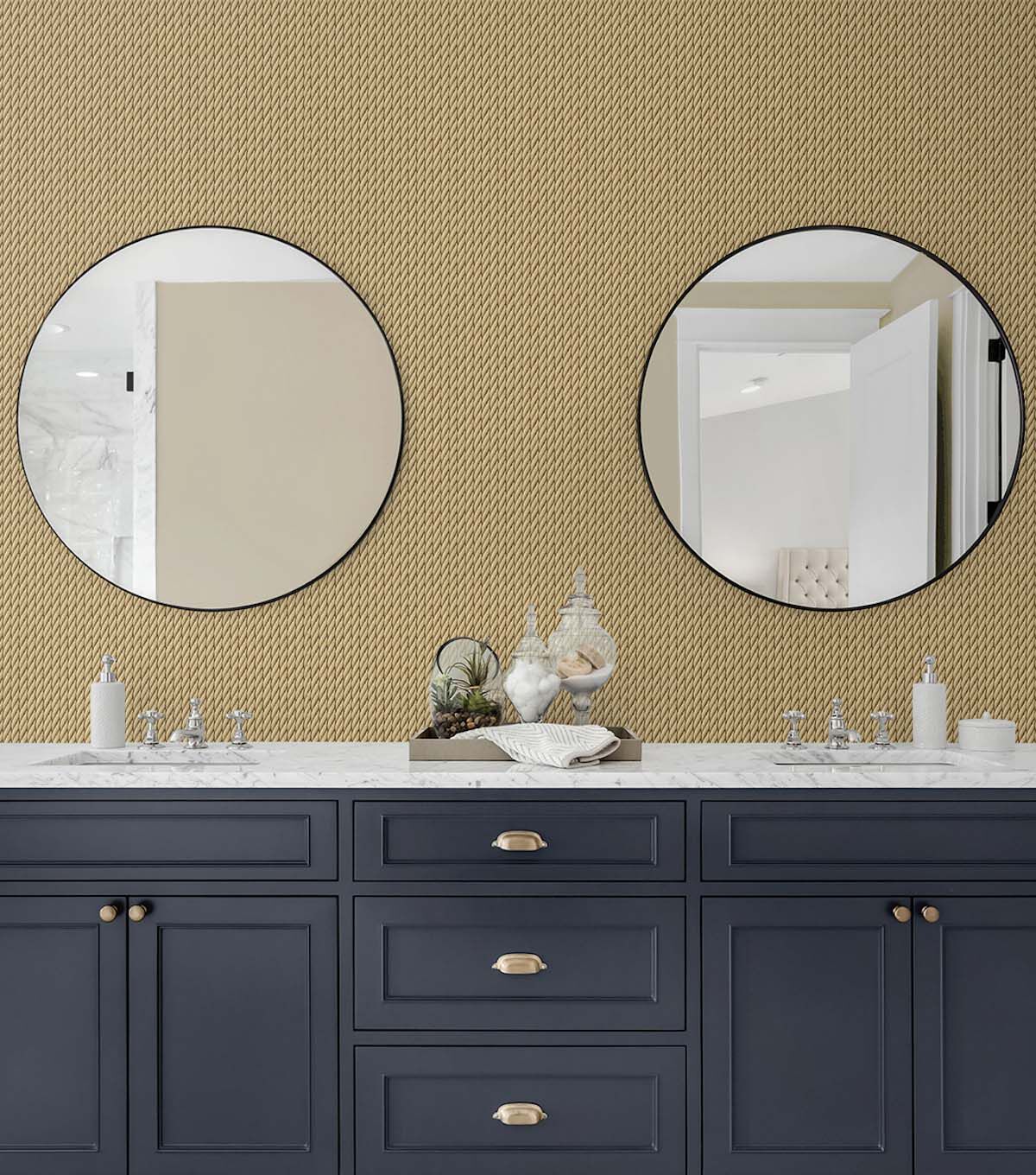 Tommy Bahama 20.5' x 18' Sisal Tow the Line Peel & Stick Wallpaper