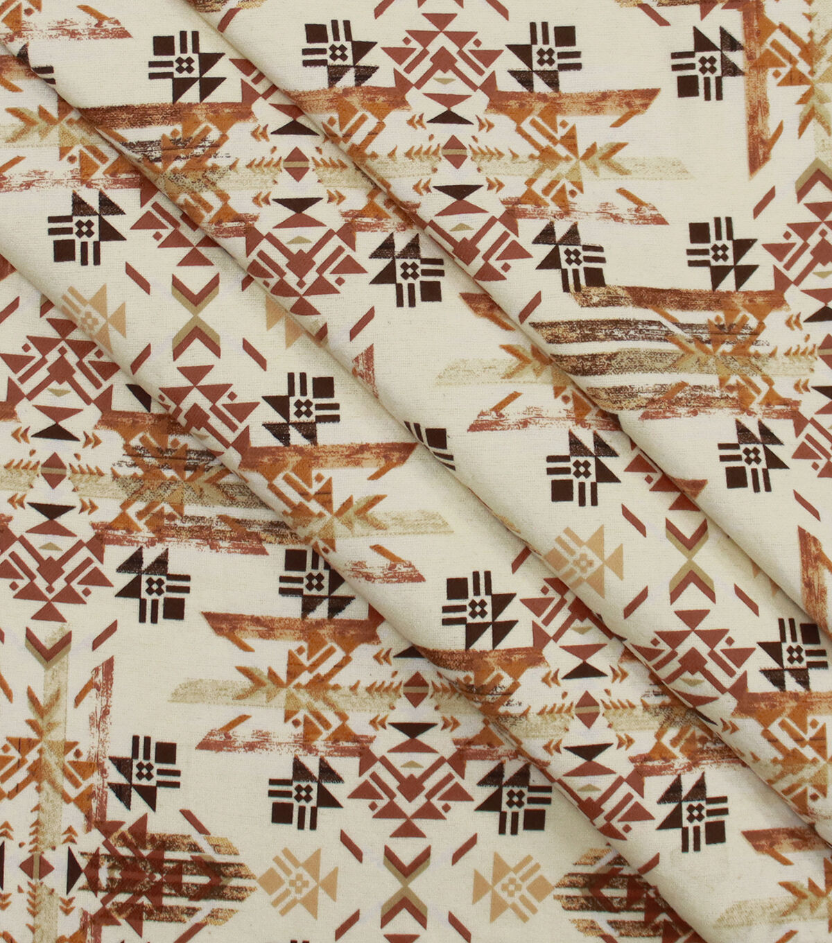 Neutral Aztec Super Snuggle Flannel Fabric