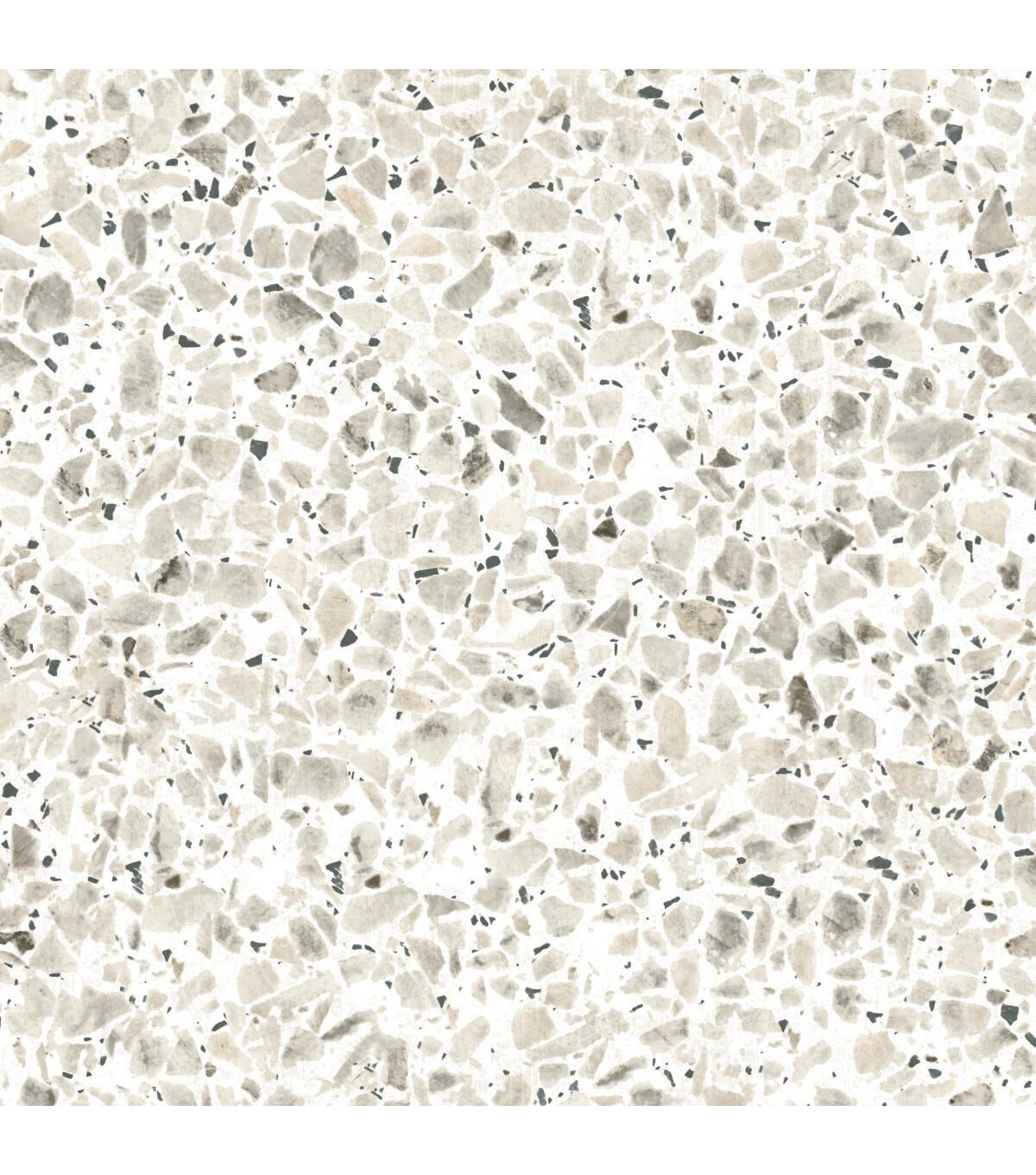 RoomMates Wallpaper Black Terrazzo