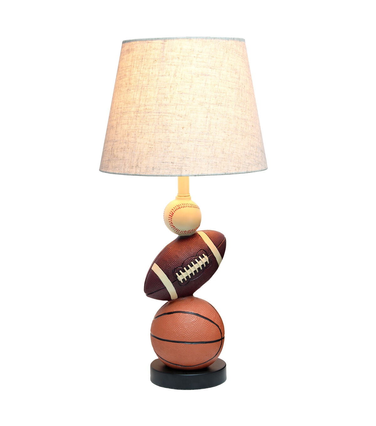 All The Rages 22 Multi Sport Polyresin Table Lamp With Beige Shade