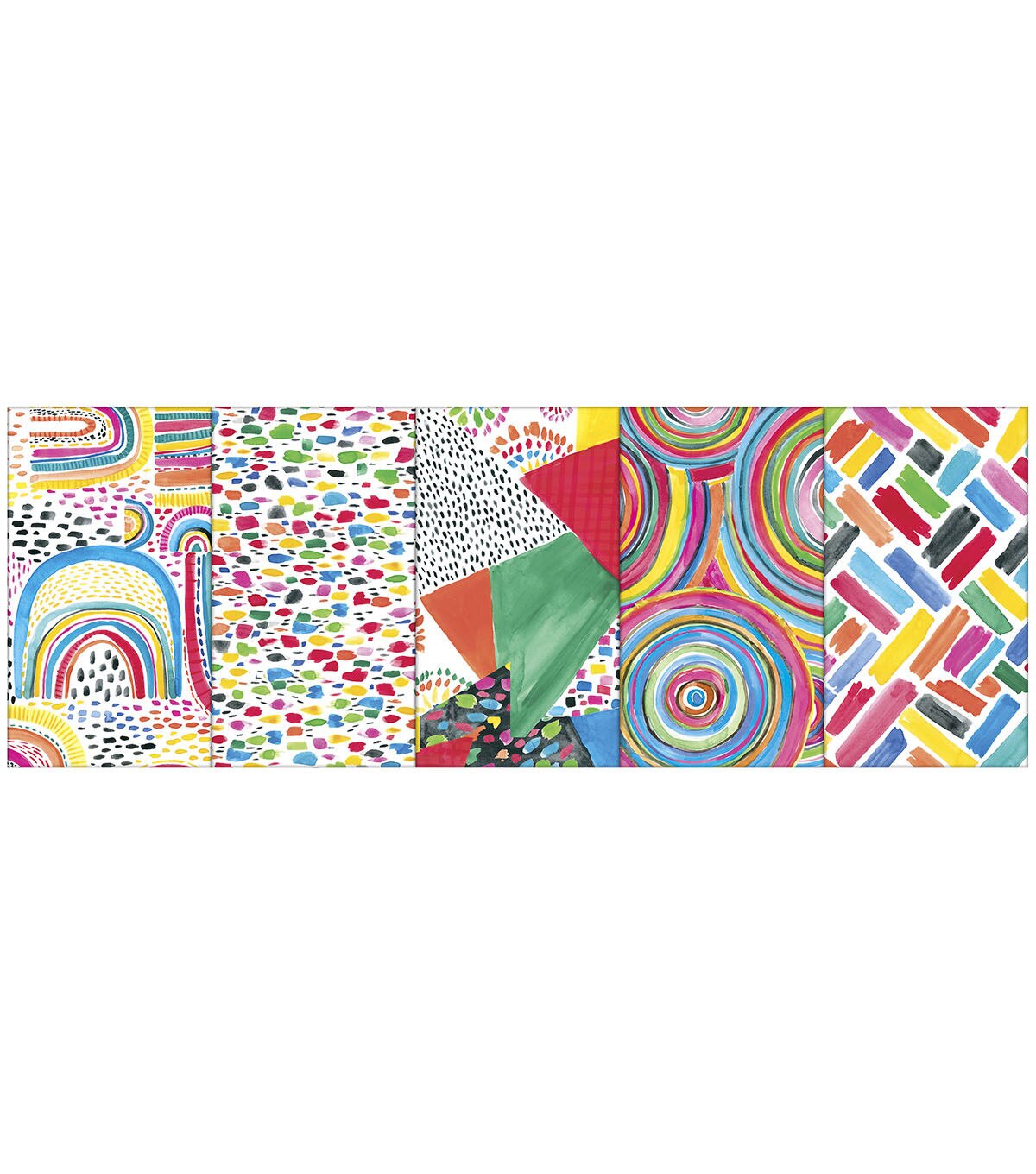 18 x 21 Multicolor Cotton Fabric Quarters 5ct by Keepsake Calico