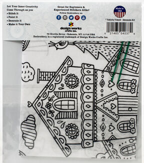 Design Works 14 x 18 Home Sweet Home Stamped Embroidery Kit