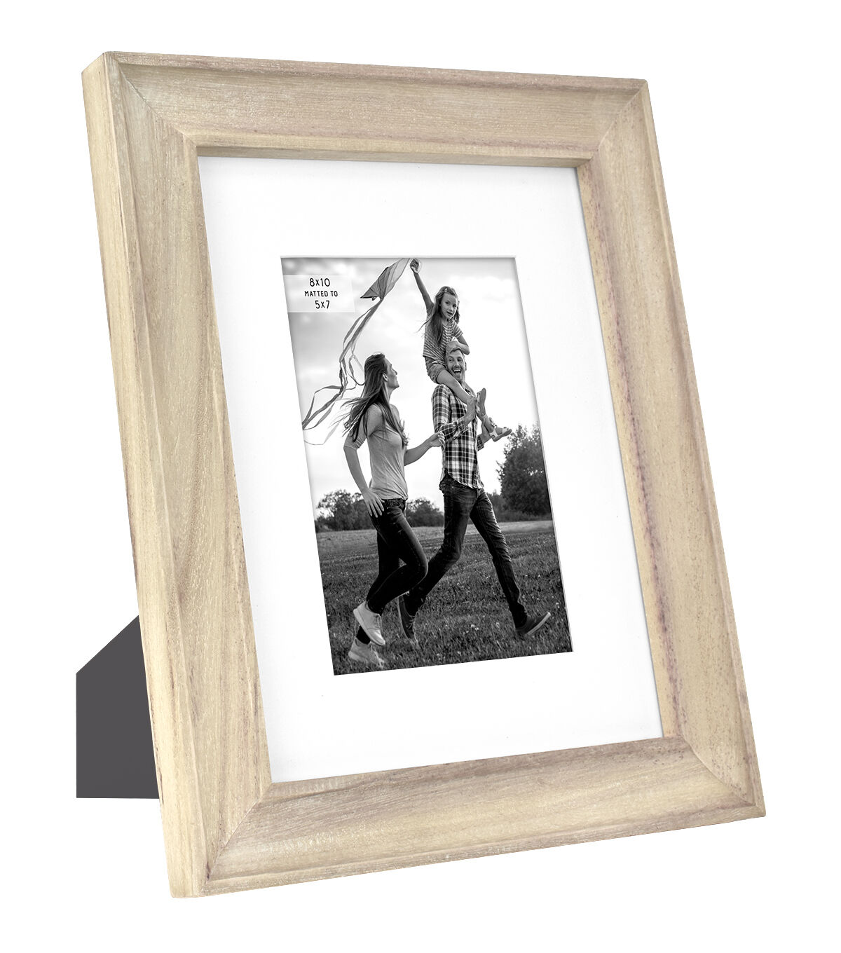 8 x 10 Matted to 5 x 7 Reclaimed Burnt Pine Tabletop Picture Frame