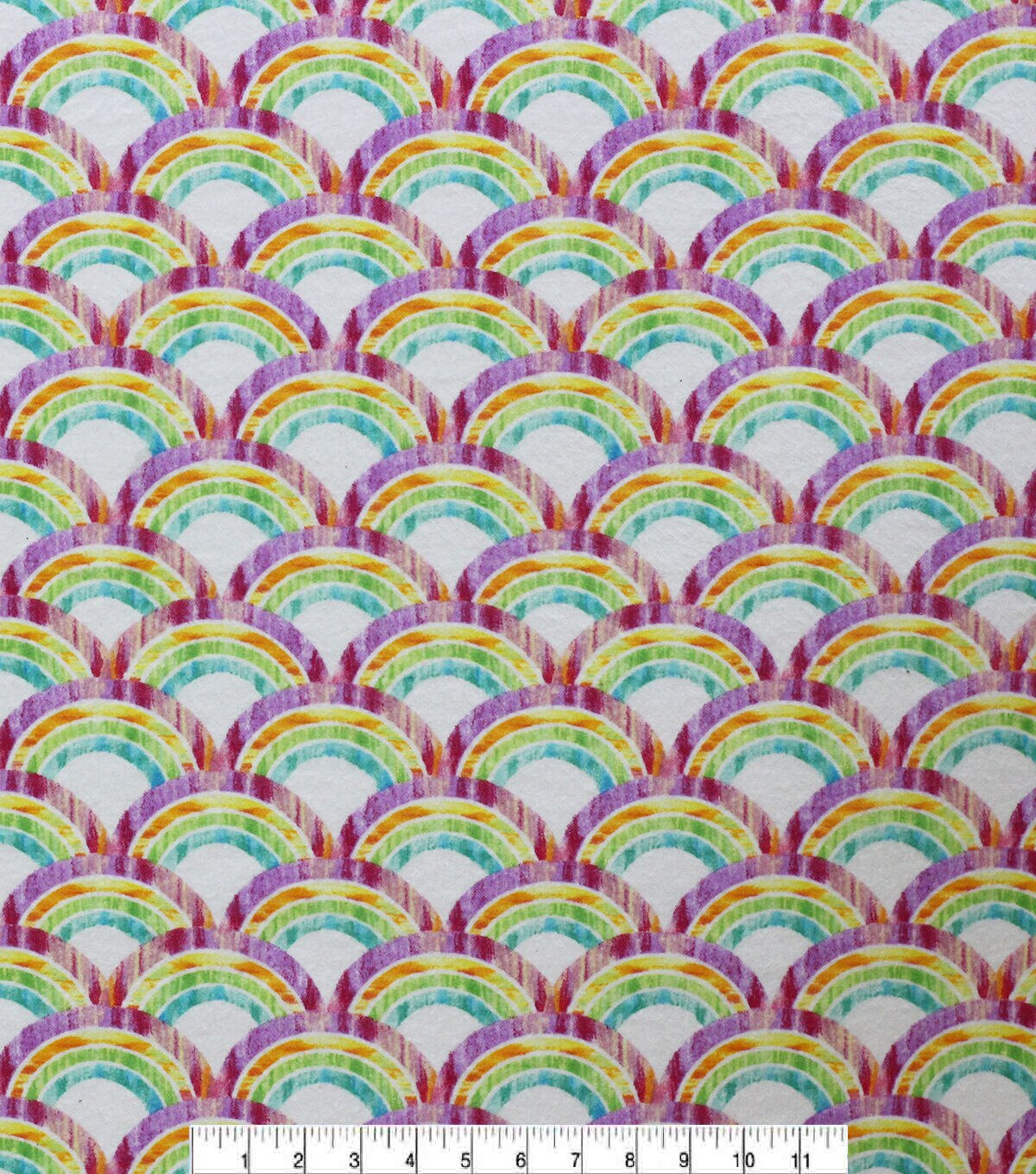 Rainbow Super Snuggle Flannel Fabric