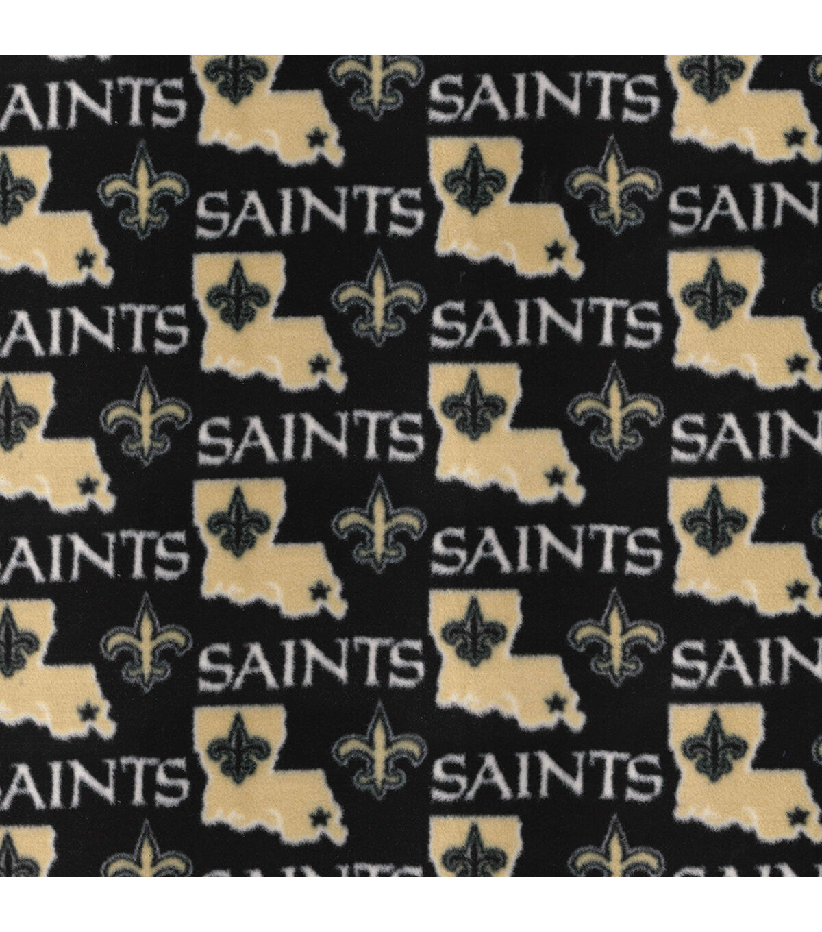 Fabric Traditions New Orleans Saints Fleece Fabric State