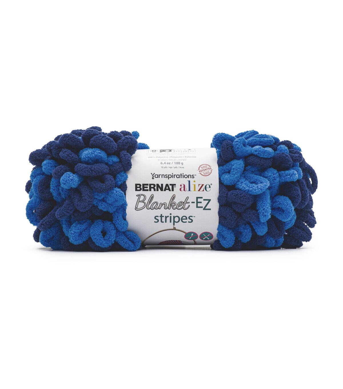 Bernat Alize EZ Stripes Loop Blanket 18yds Super Bulky Polyester Yarn