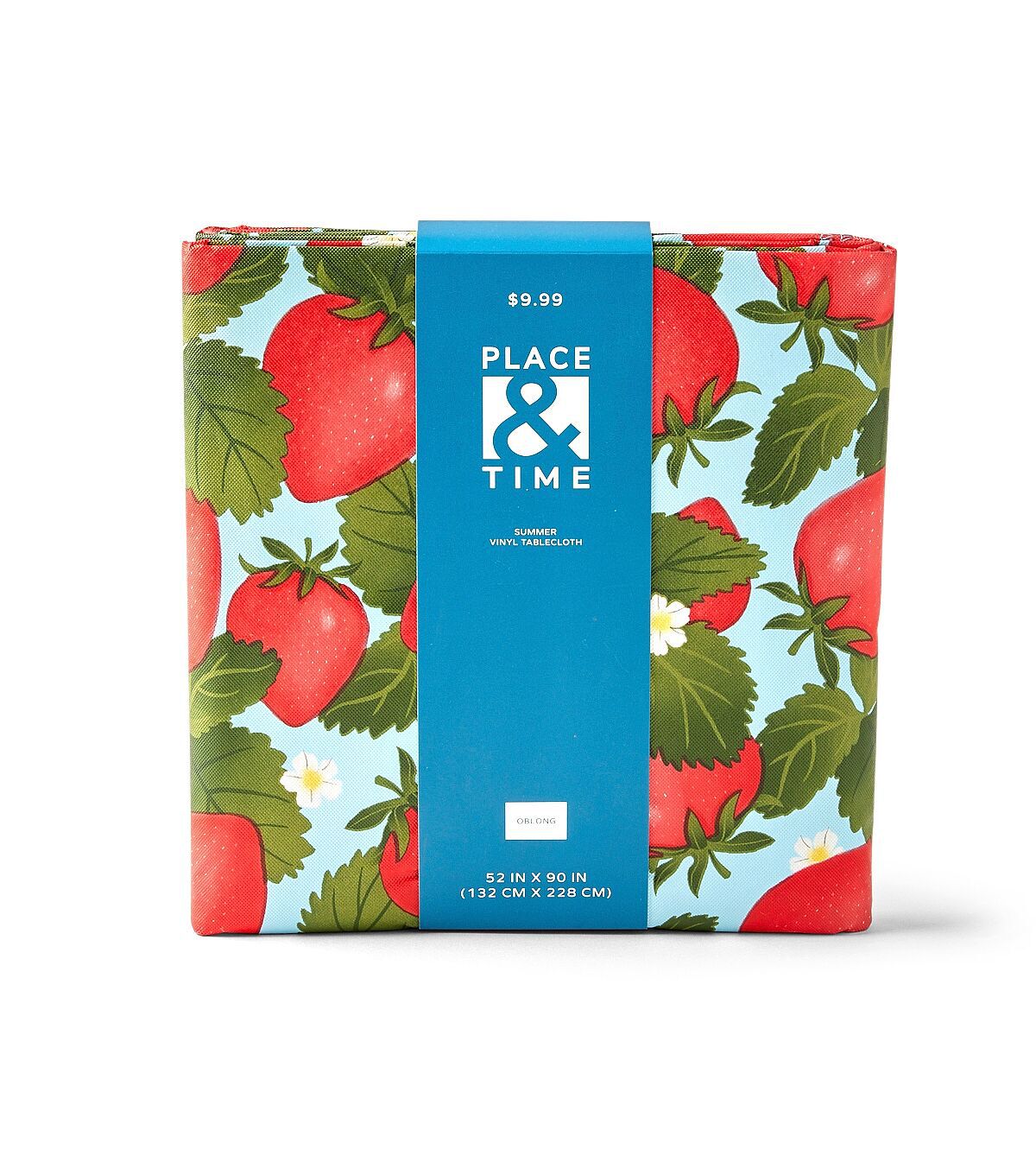 52 x 90 Summer Strawberries Tablecloth by Place & Time