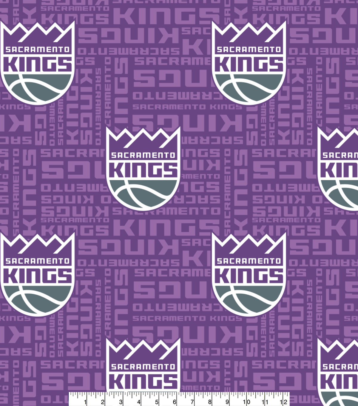 Sacramento Kings Toss Wordmark NBA Fleece Fabric