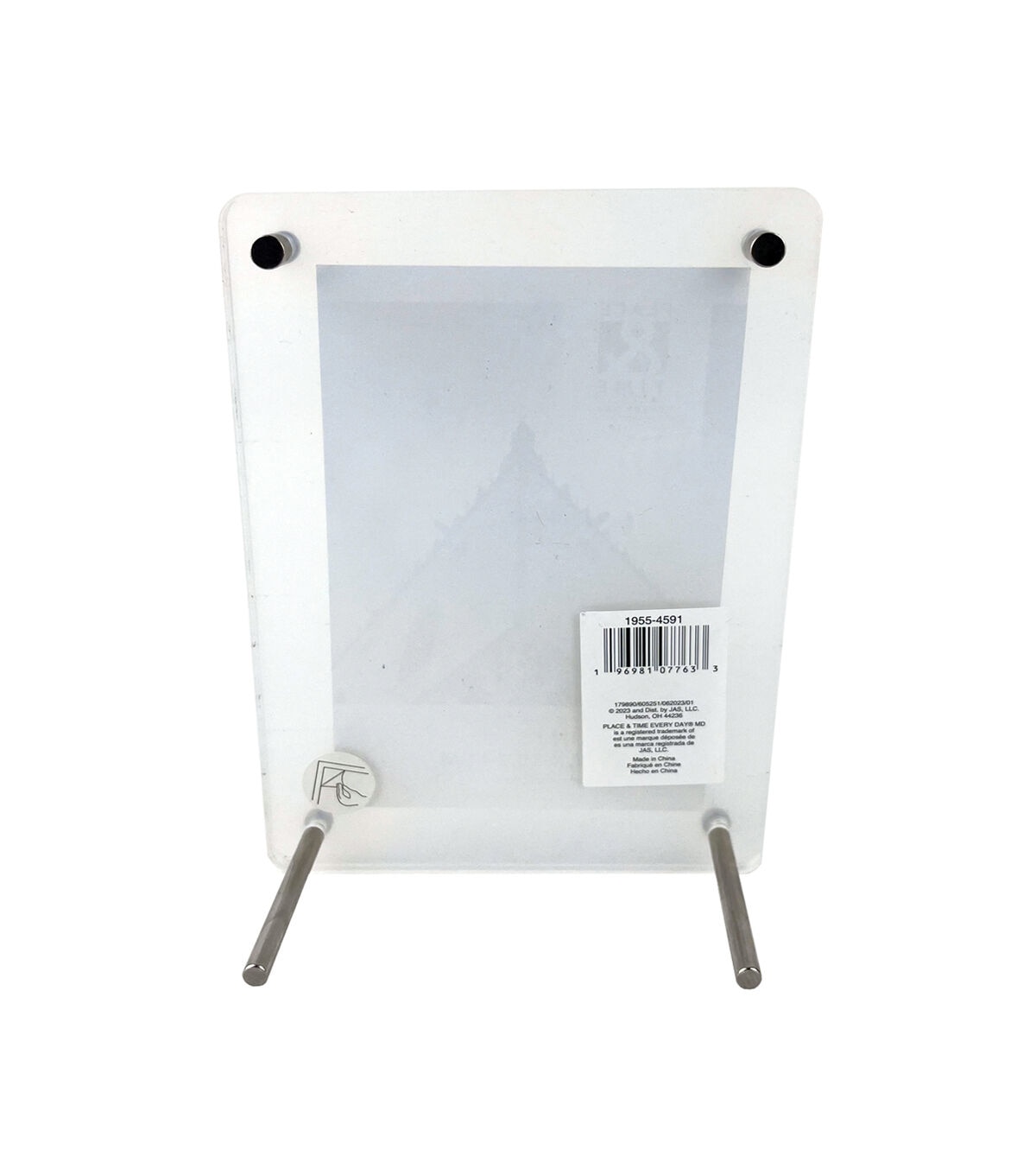 4 x 6 Acrylic Tabletop Picture Frame With Metal Legs by Place & Time