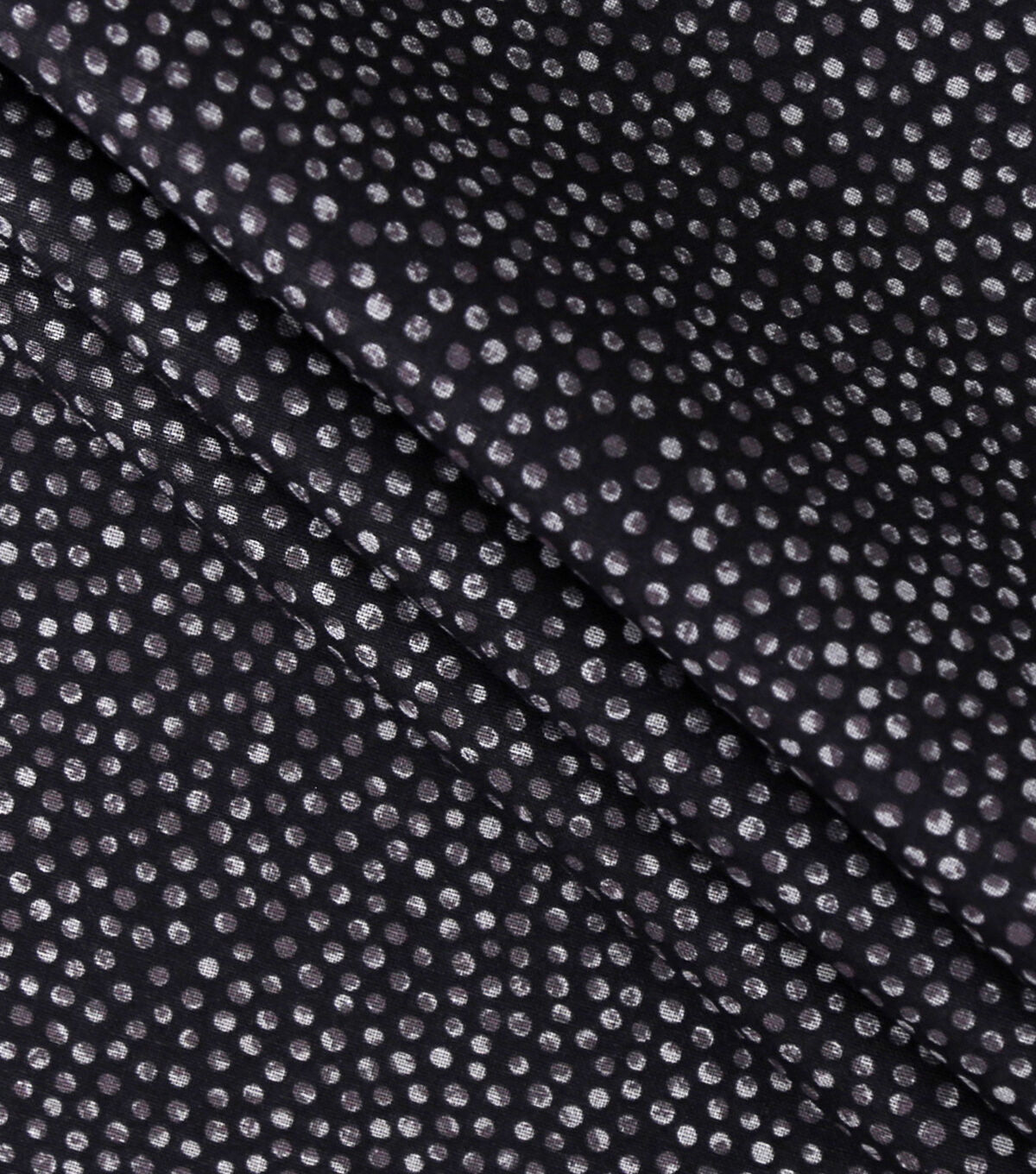 Black Painterly Two Tone Dot Cotton Fabric by Keepsake Calico