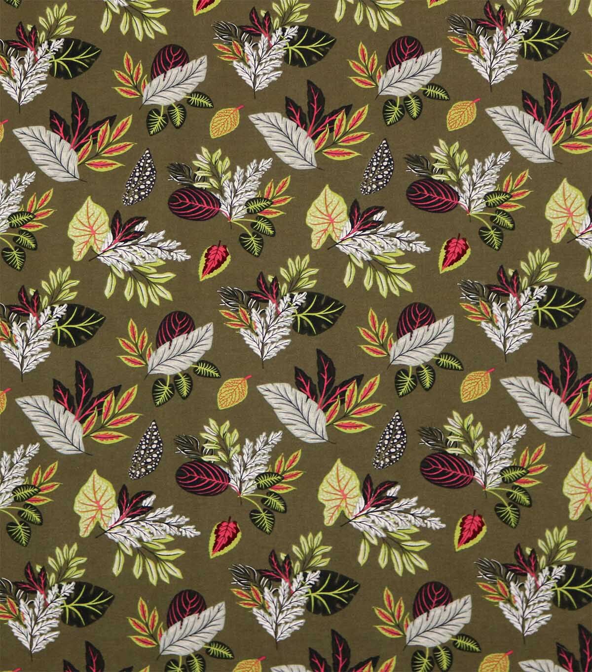 Green Leaf Variety Super Snuggle Flannel Fabric
