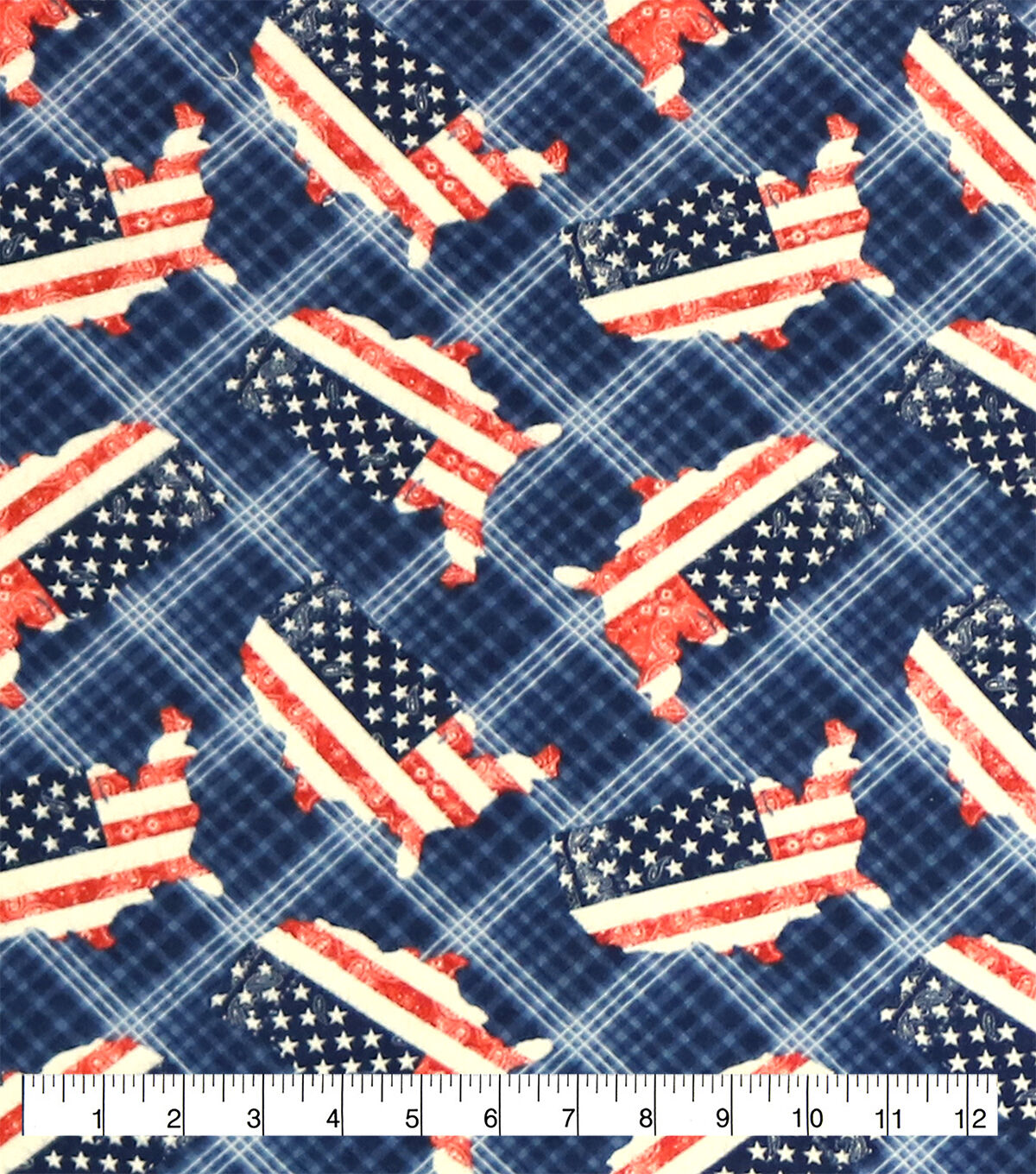 America On Plaid Super Snuggle Flannel Fabric