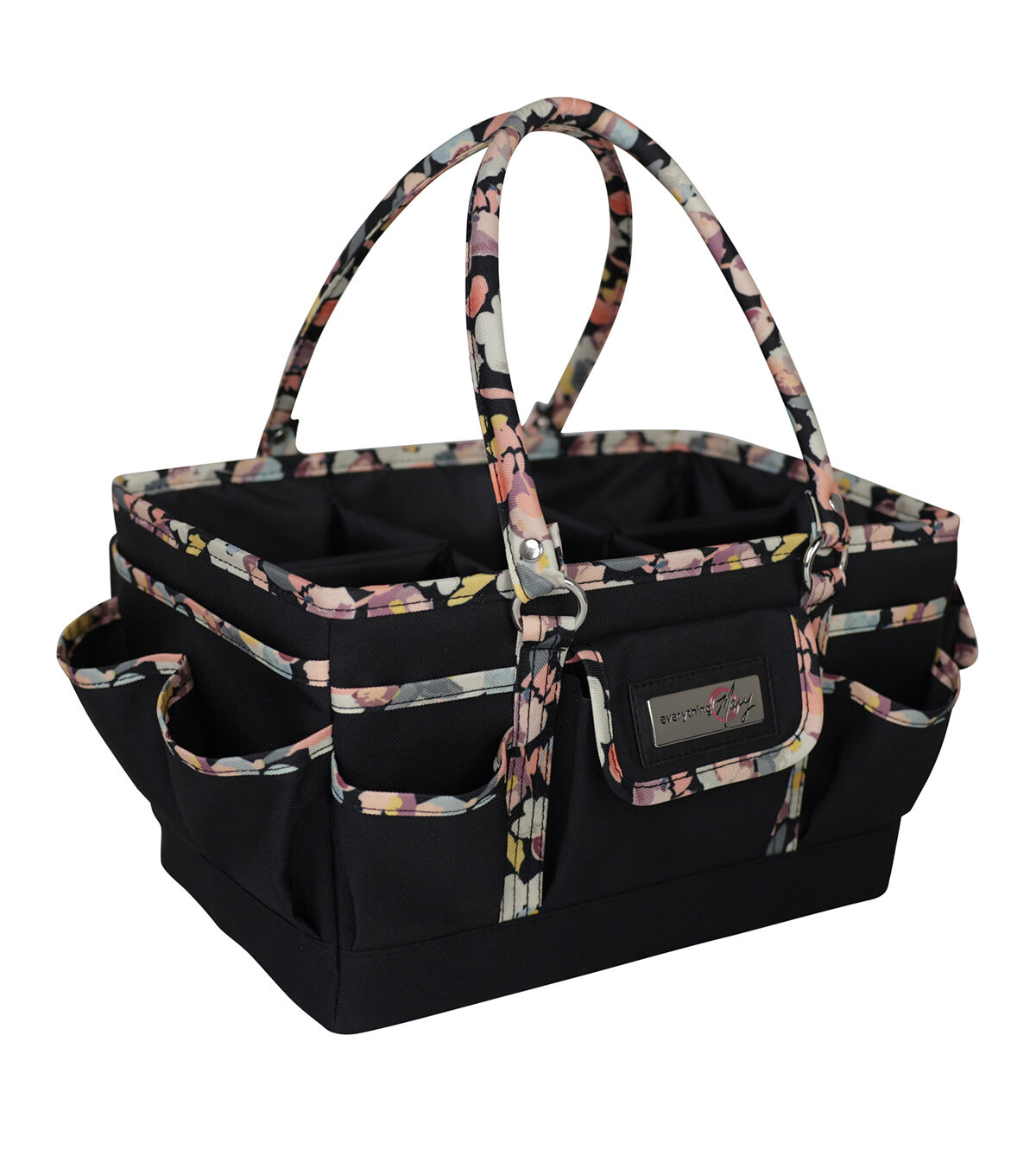 Everything Mary 12 Floral on Black Deluxe Store & Tote