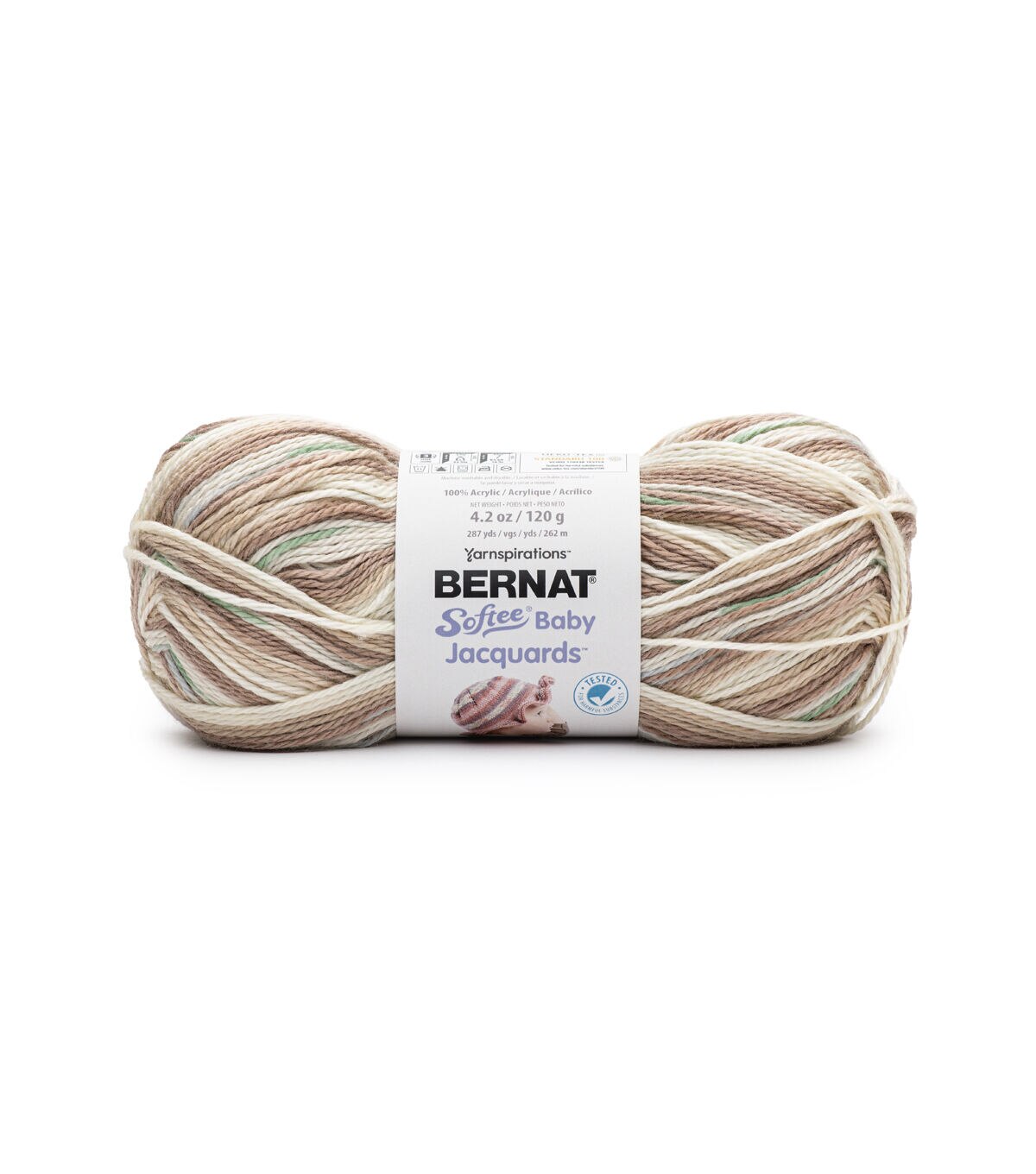 Bernat Softee Baby Jacquards 287yds Light Weight Acrylic Yarn