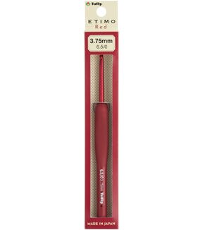 Tulip Etimo Red Crochet Hook W/ Cushion Grip-3.75mm