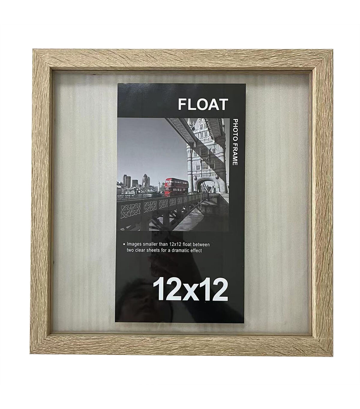 Innovative Creations 12 x 12 Natural Wood Floating Frame
