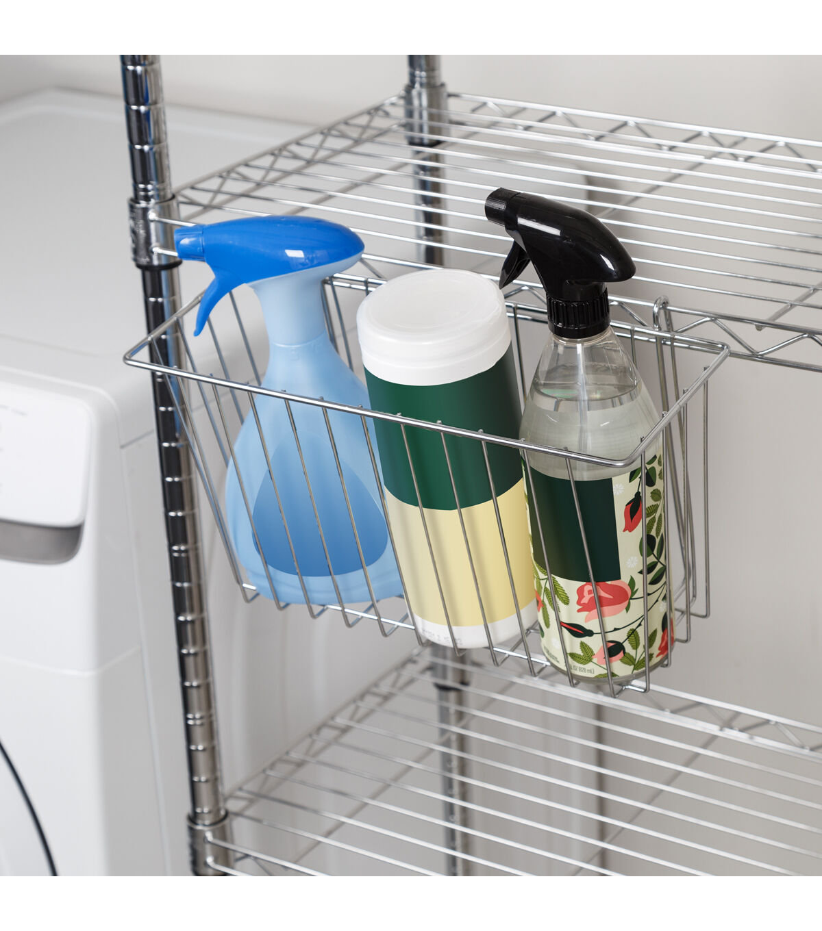 Honey Can Do 13 x 8 Chrome Wire Accessory Basket