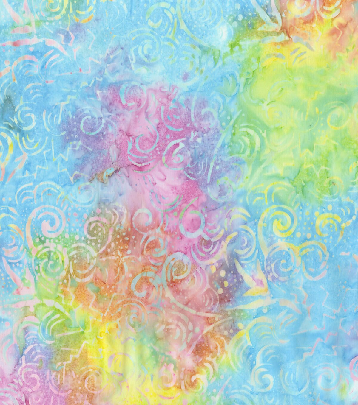 Hi Fashion Bright Geo Patterns Batik Cotton Fabric