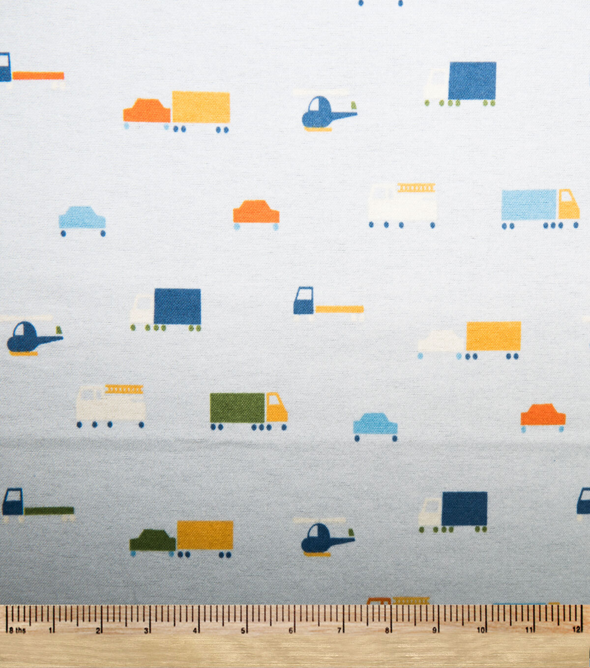 POP! Trucks & Helicoptors Super Snuggle Flannel Fabric