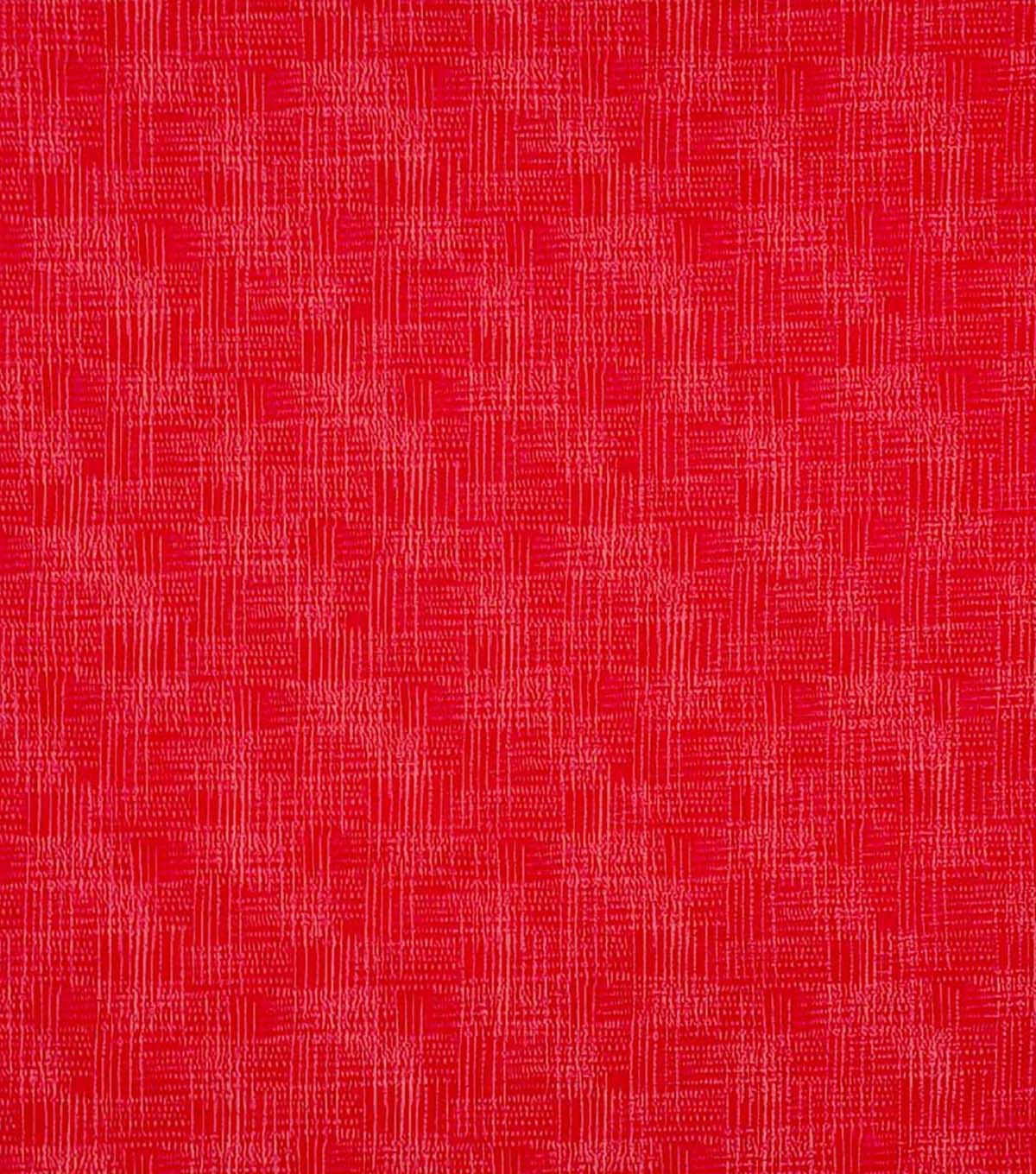 Red Textured Crosshatch Blender Cotton Fabric by Keepsake Calico