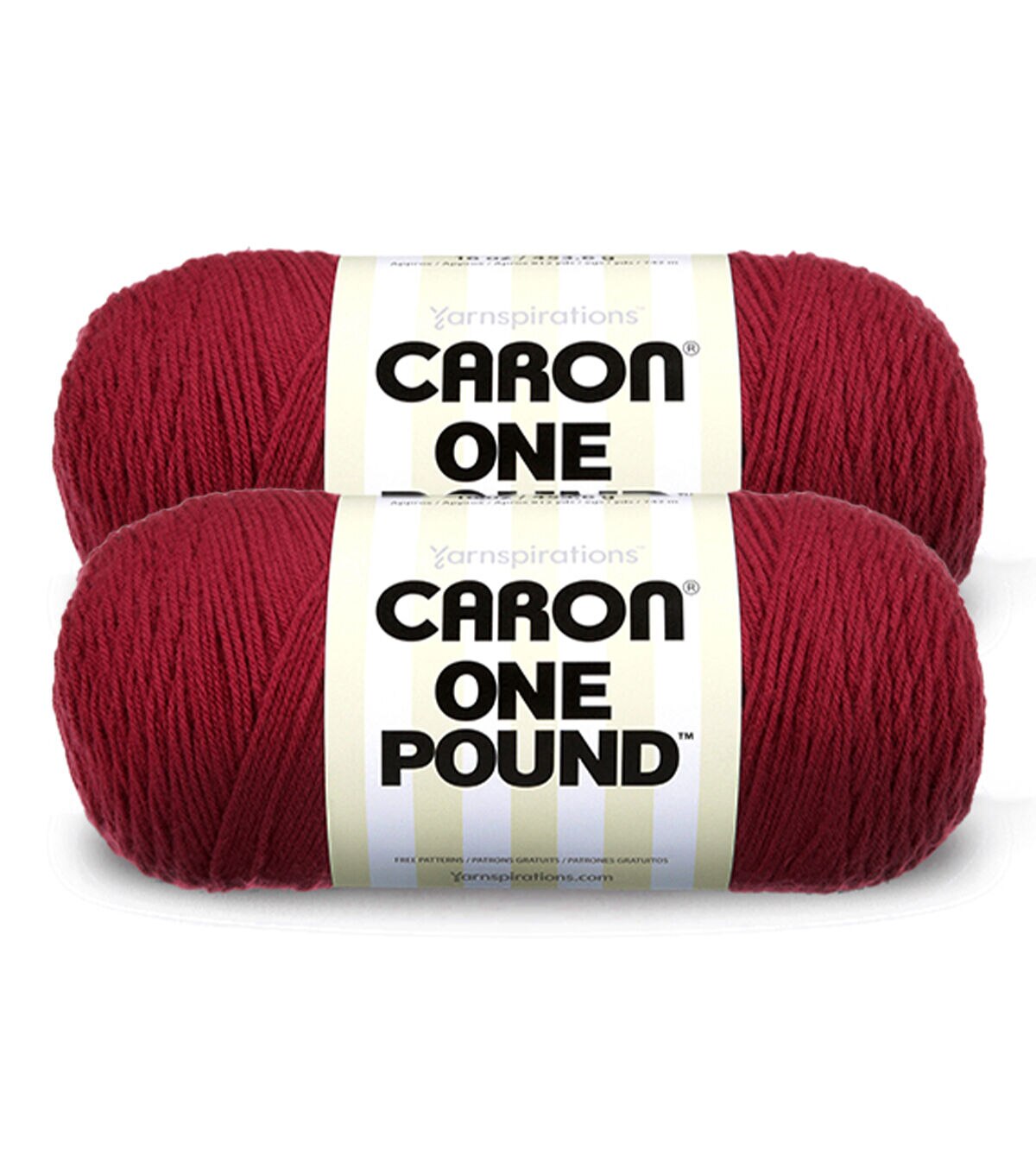 Caron One Pound 812yds Worsted Acrylic Yarn 2 Bundle