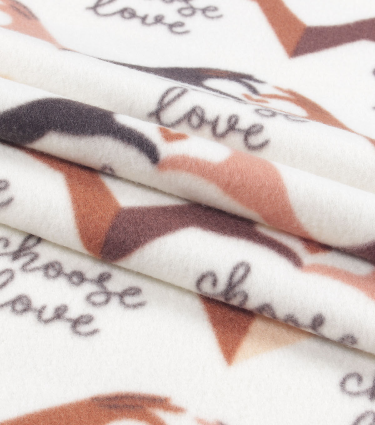 Choose Love Blizzard Fleece Fabric
