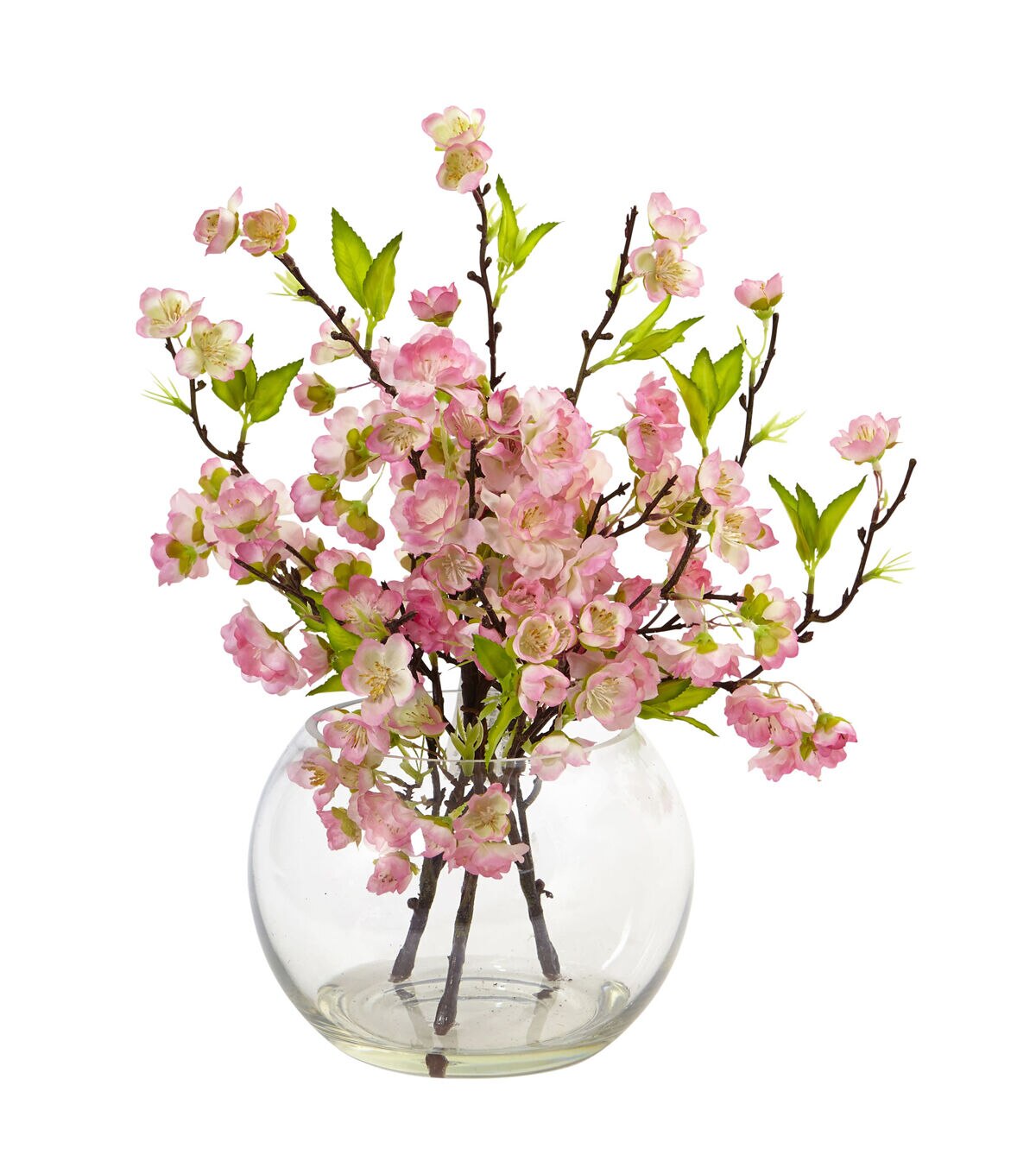 Nearly Natural 14 Cherry Blossom in Vase