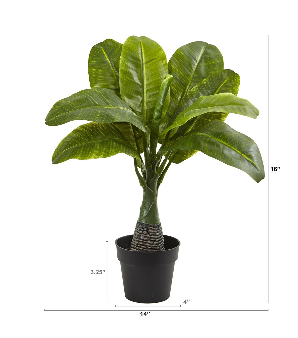 Nearly Natural 16 Mini Banana Artificial Plant