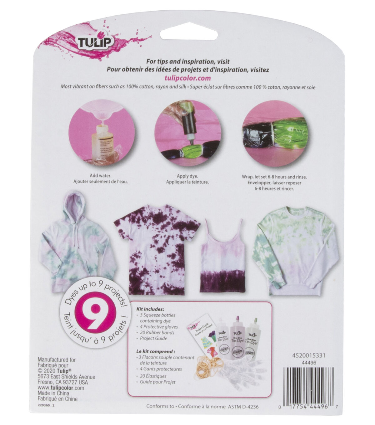 Tulip 28ct Wildflower One Step Fabric Tie Dye Kit
