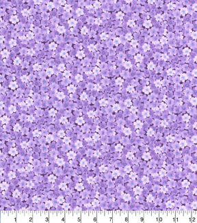Purple Mini Floral Cotton Fabric by Keepsake Calico