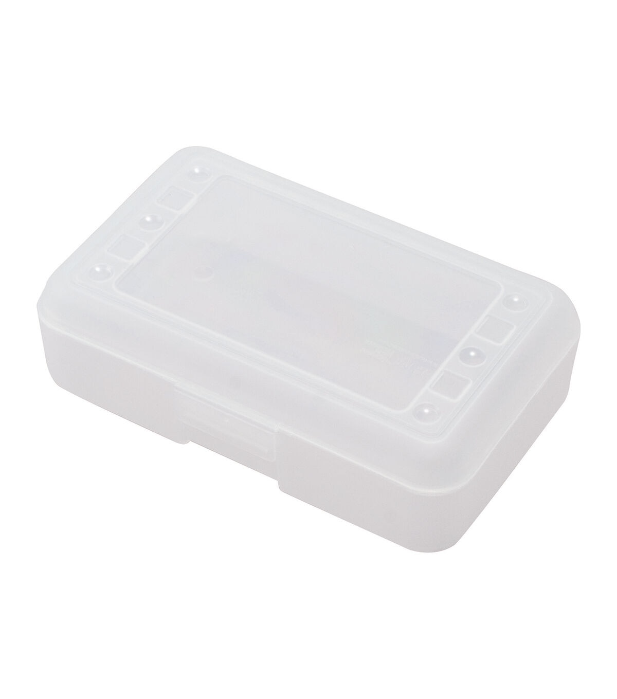 Advantus 8.5 x 4 Clear Plastic Pencil Box