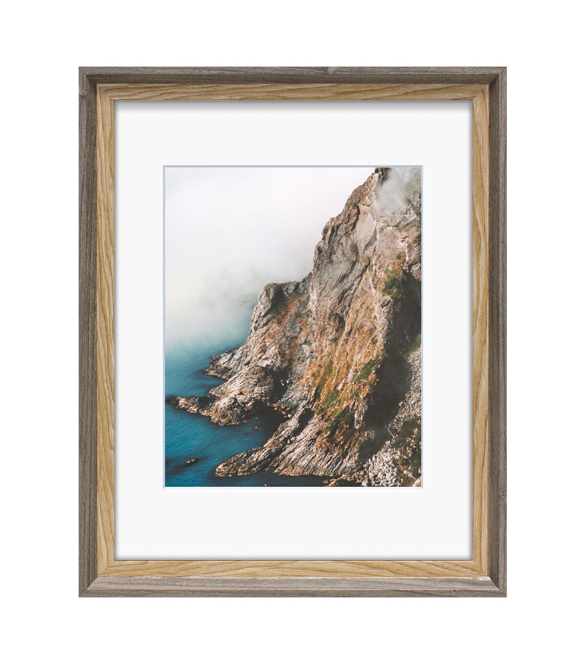 BP 11 x 14 Gray Wash and Natural Wall Photo Frame