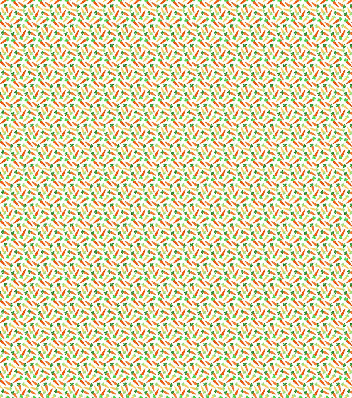 Micro Tossed Carrots Easter Cotton Fabric