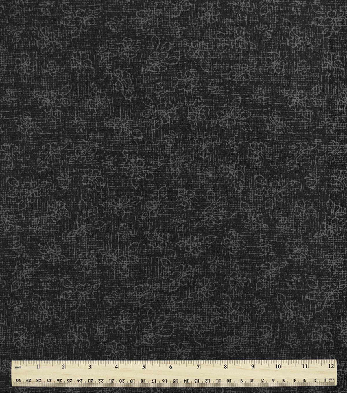 108 Black Crosshatch Floral Blender Wide Cotton Fabric