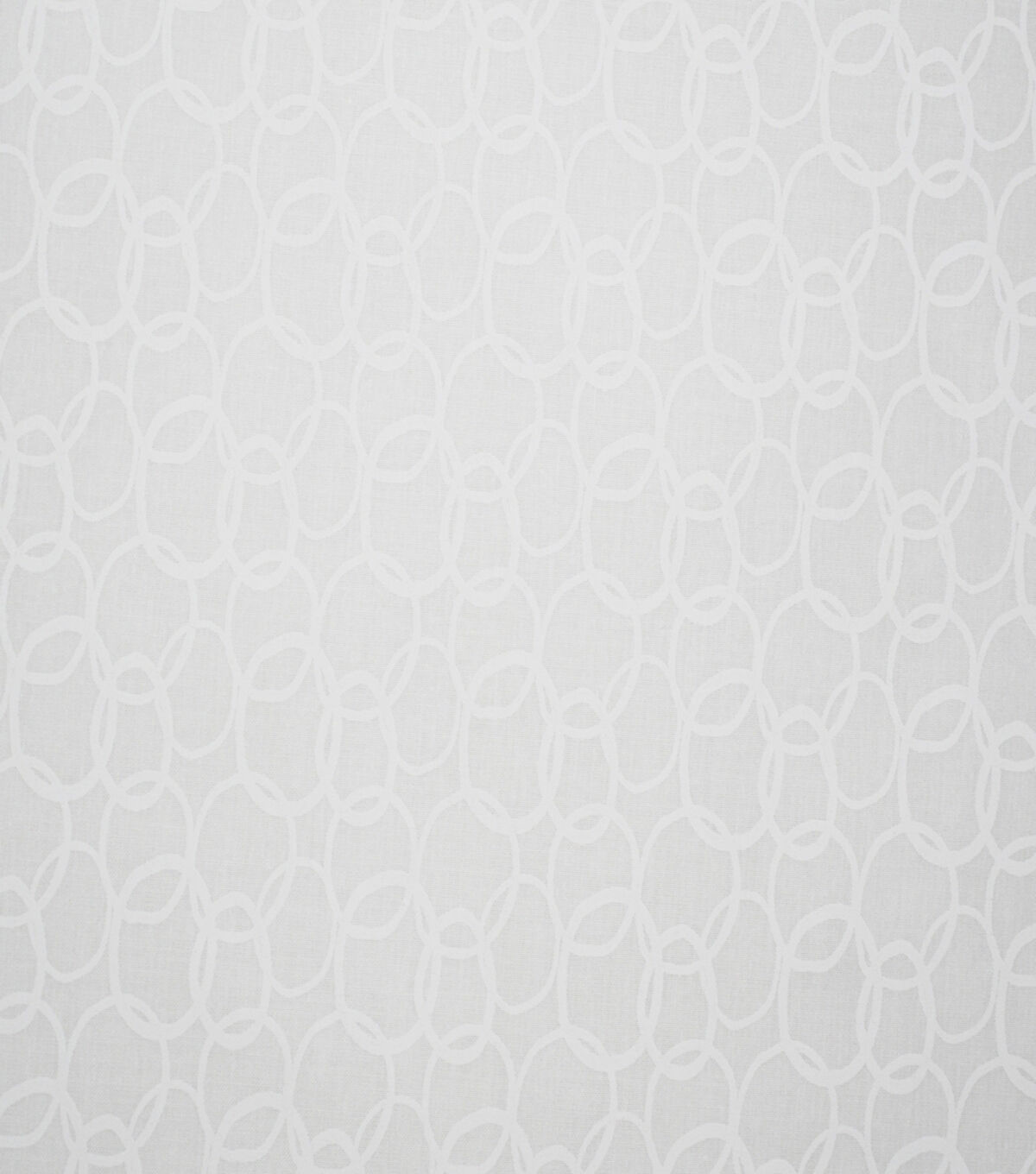 White Linked Circles Quilt Cotton Fabric by Quilter's Showcase