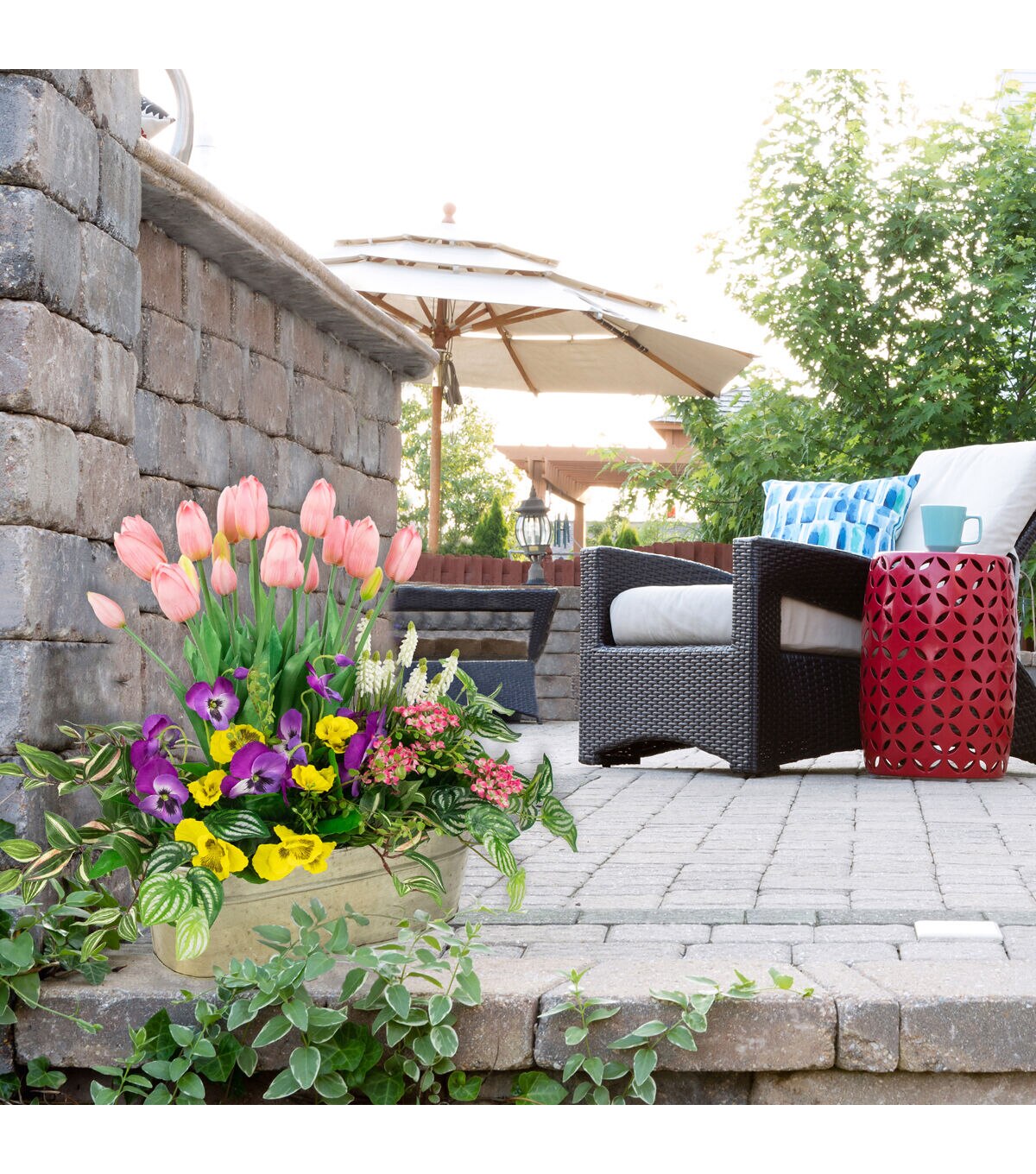 Northlight 18 Pink Tulip Stems 6ct