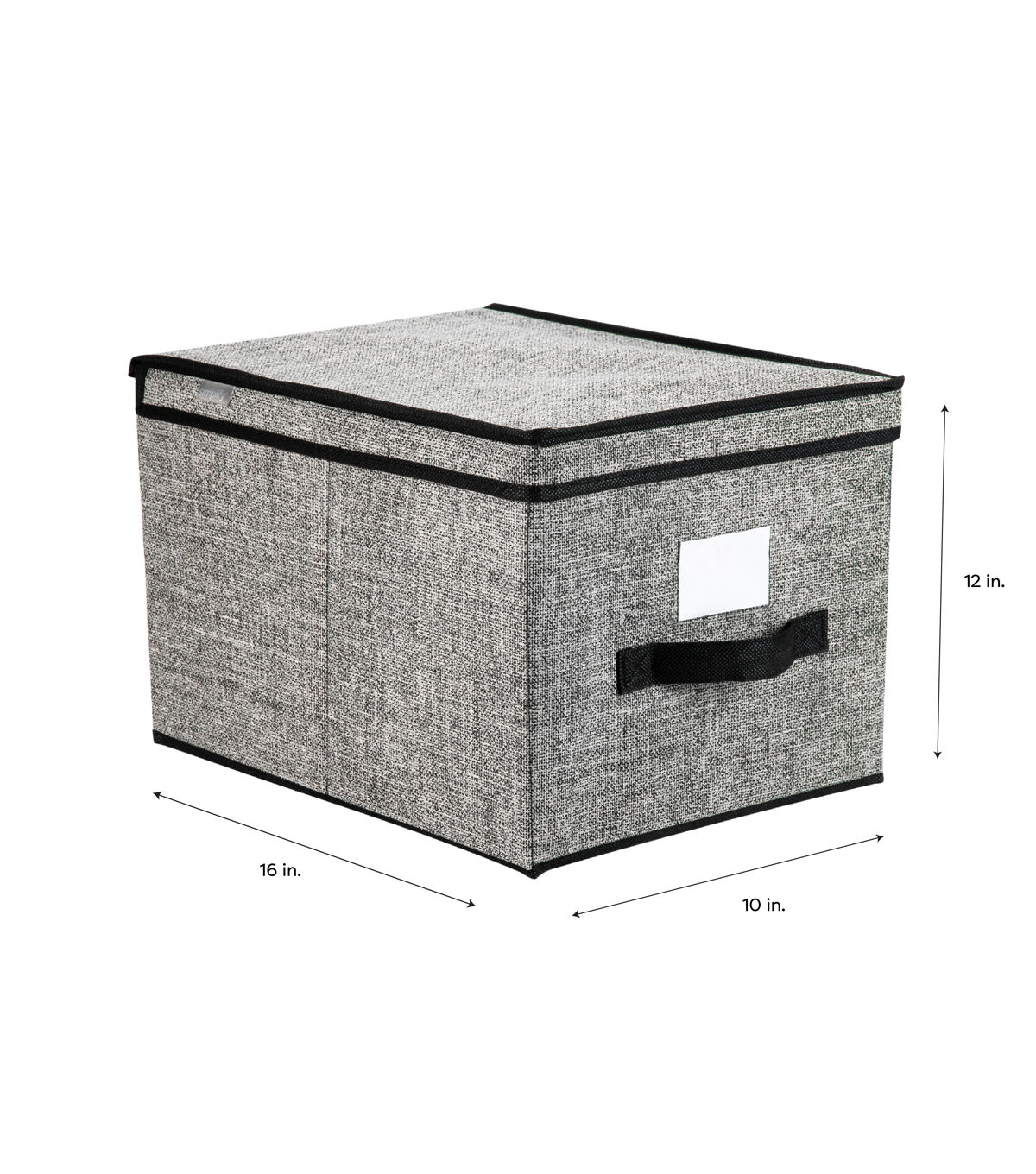 Simplify 12 x 16 Black Storage Box With Handle